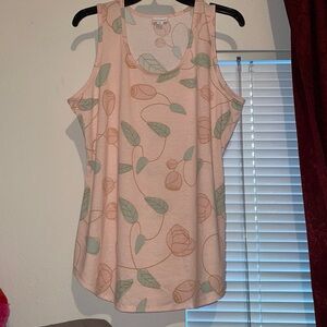 NWOT Lularoe Rose print tank top